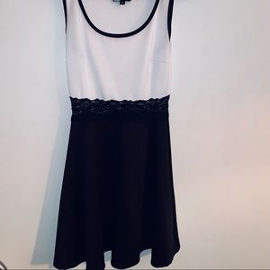 Black and white dress